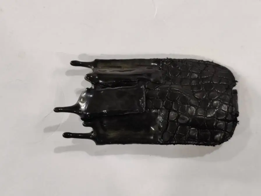 DYSTOPIA dark leather drip glue keychain bag accessory