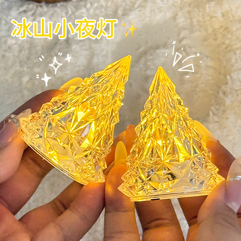 Creative iceberg light night light led electronic candle light decorative atmosphere light send girlfriends gift desktop small ornaments