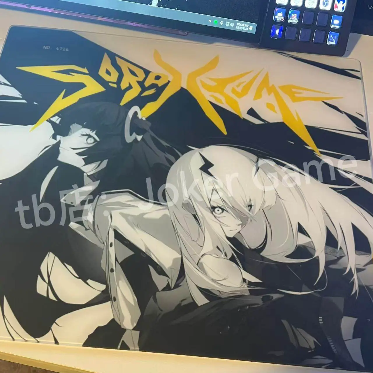 Wallhack Twins-Sora X Yume Twin Limited Edition Glass Mouse Pad Fps Original Replica