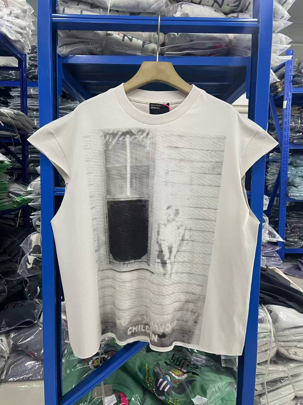 Enfants Riches Deprimes Erd Dark Childhood Washed Distressed Short Sleeves Trendy