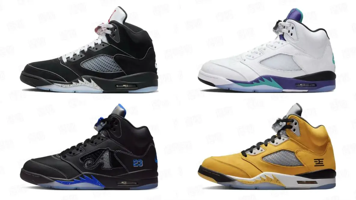 Air Jordan 5 Fire Red 17 colorways