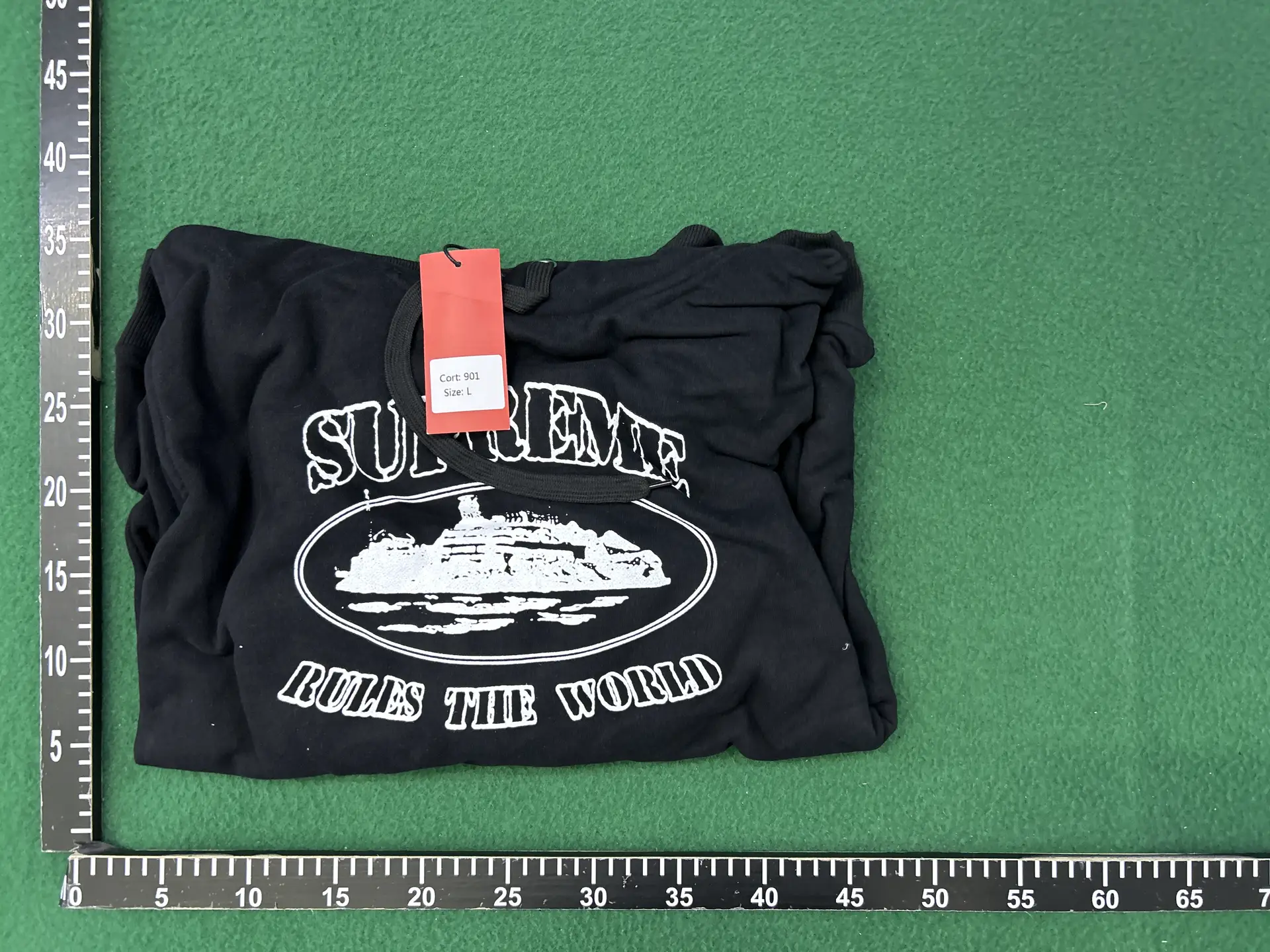 Supreme Rules The World Hoodie Black
