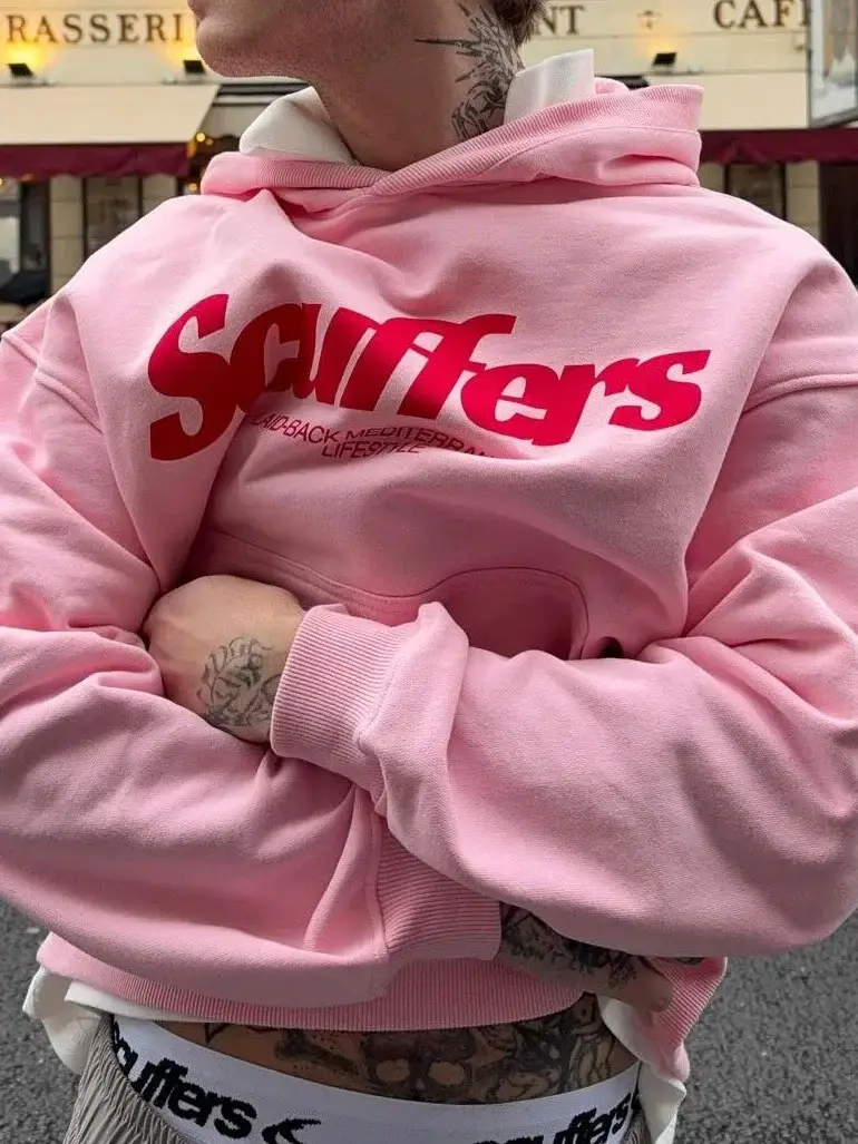 Y2K Simple Fresh Style Pink Loose Pullover Sweatshirts Coat