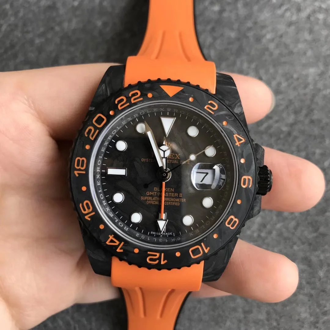 N厂，劳力士(ROLEX)格林尼治型II系列GMT两地时（橙色）