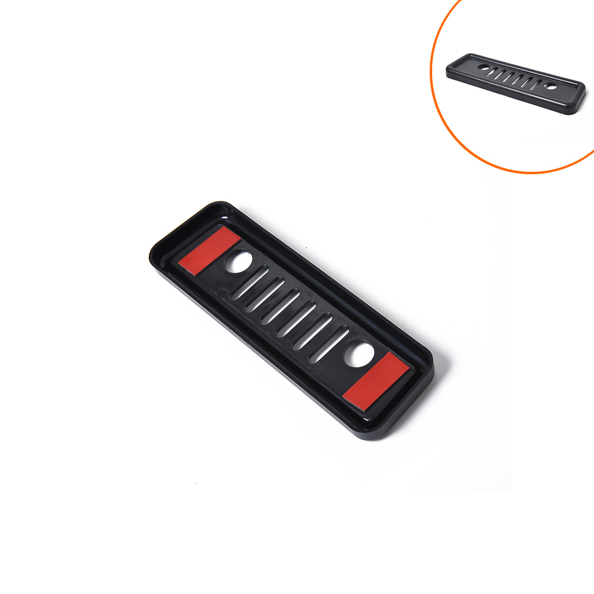 Cross-border wholesale best-selling models-car modification suitable for JEEP Shepherd high brake lamp decorative frame Black
