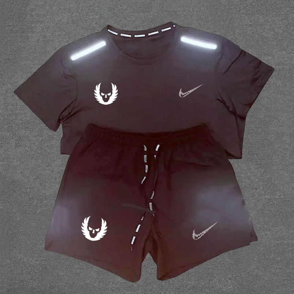 Oregon Training Clothes Short-Sleeved Suit Men's and Women's Sports Track and Field Training Clothes Physical Examination Competition Running Sports T-Shirts