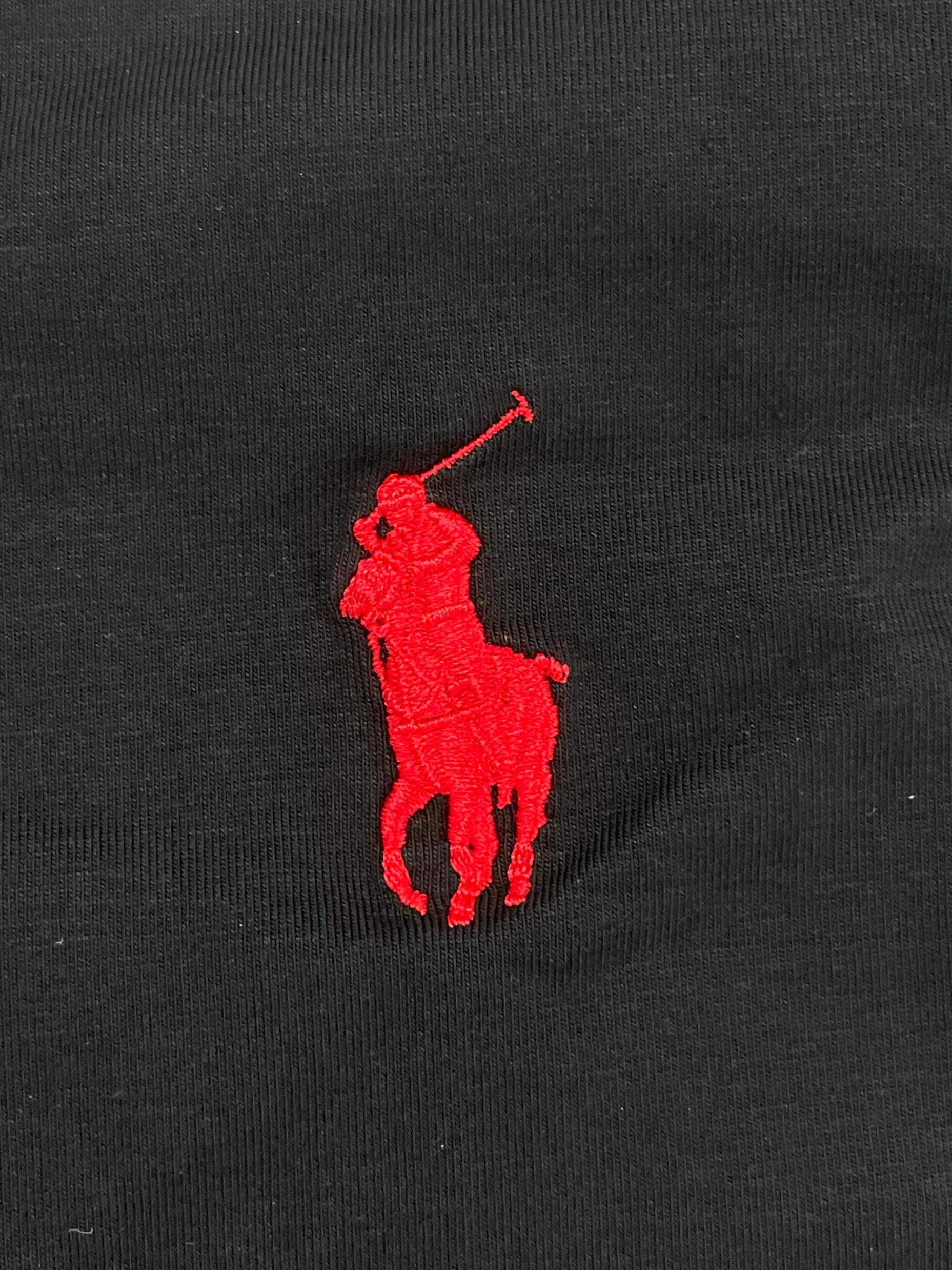 Left Side Embroidered with Small Embroidery, Three-Color Round Neck Short Sleeves 66052119 QC