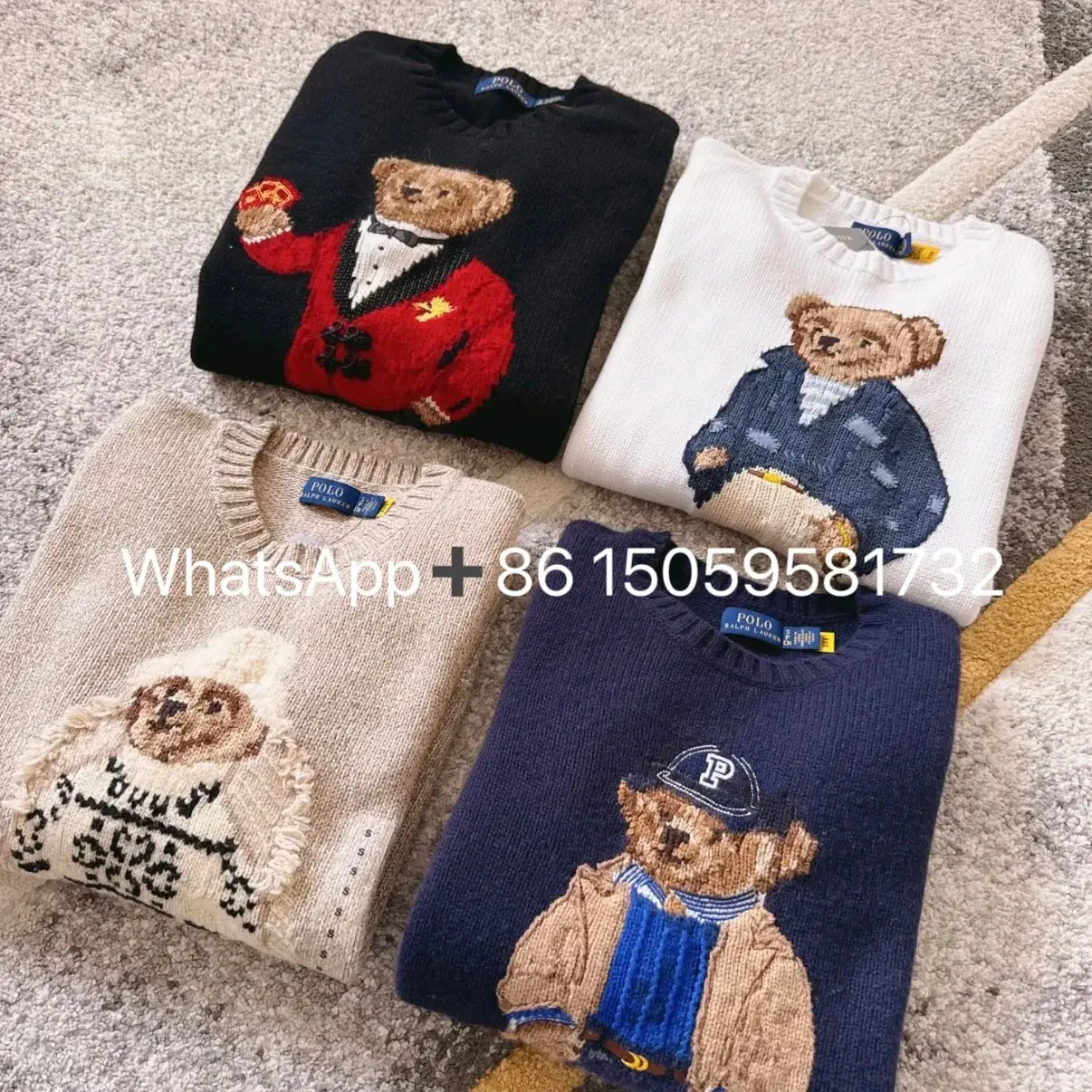 劳 小熊毛衣Whats APP➕86 17720703105
