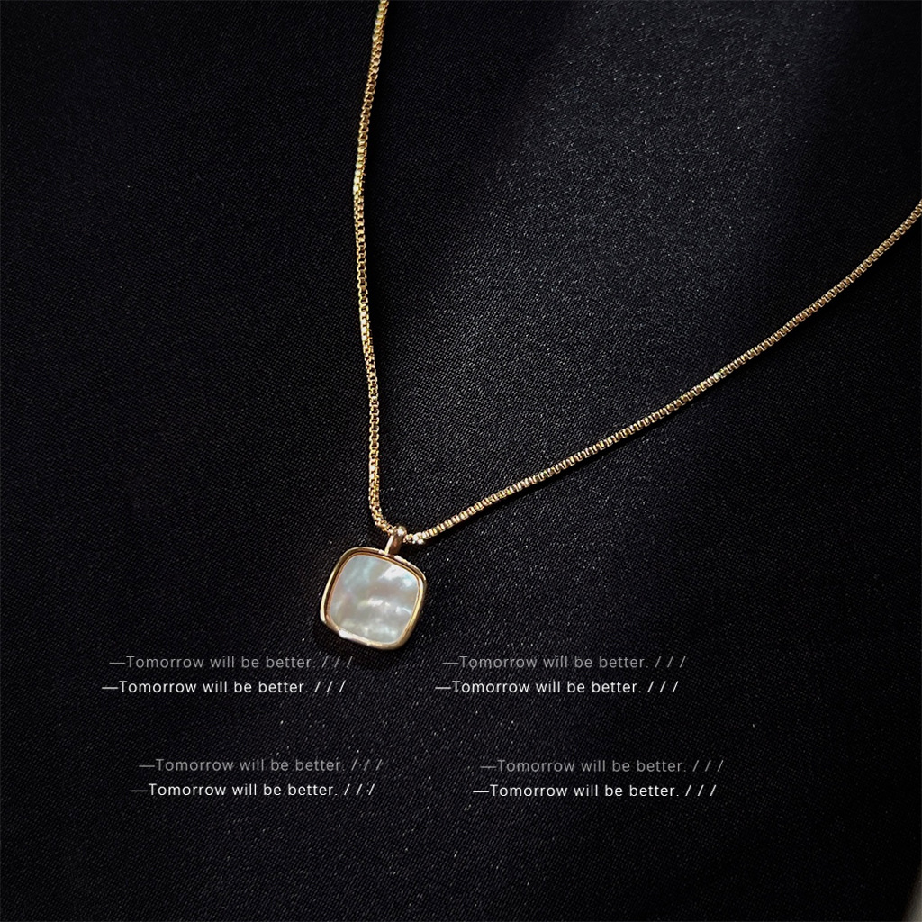Light Luxury Niche Shell Necklace Women's Japanese and Korean Niche Gentle Elegant Mother-Of-Pearl Clavicle Chain High-End Fashionable Jewelry