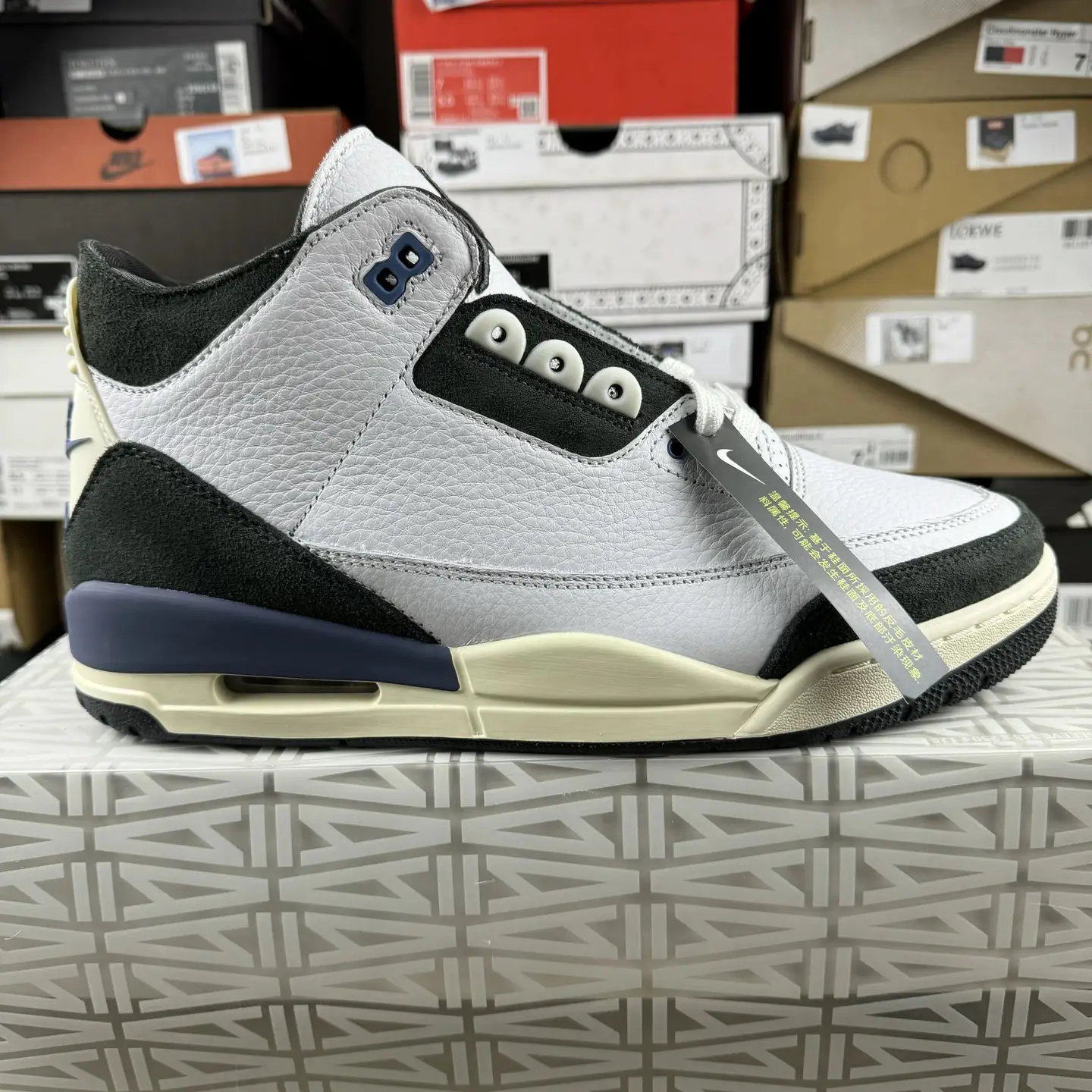 GX版本 Air Jordan 3 Retro OG SP A Ma Maniére Diffused Blue AJ3AMM 联名白烟灰蓝1.0”HV8571-100