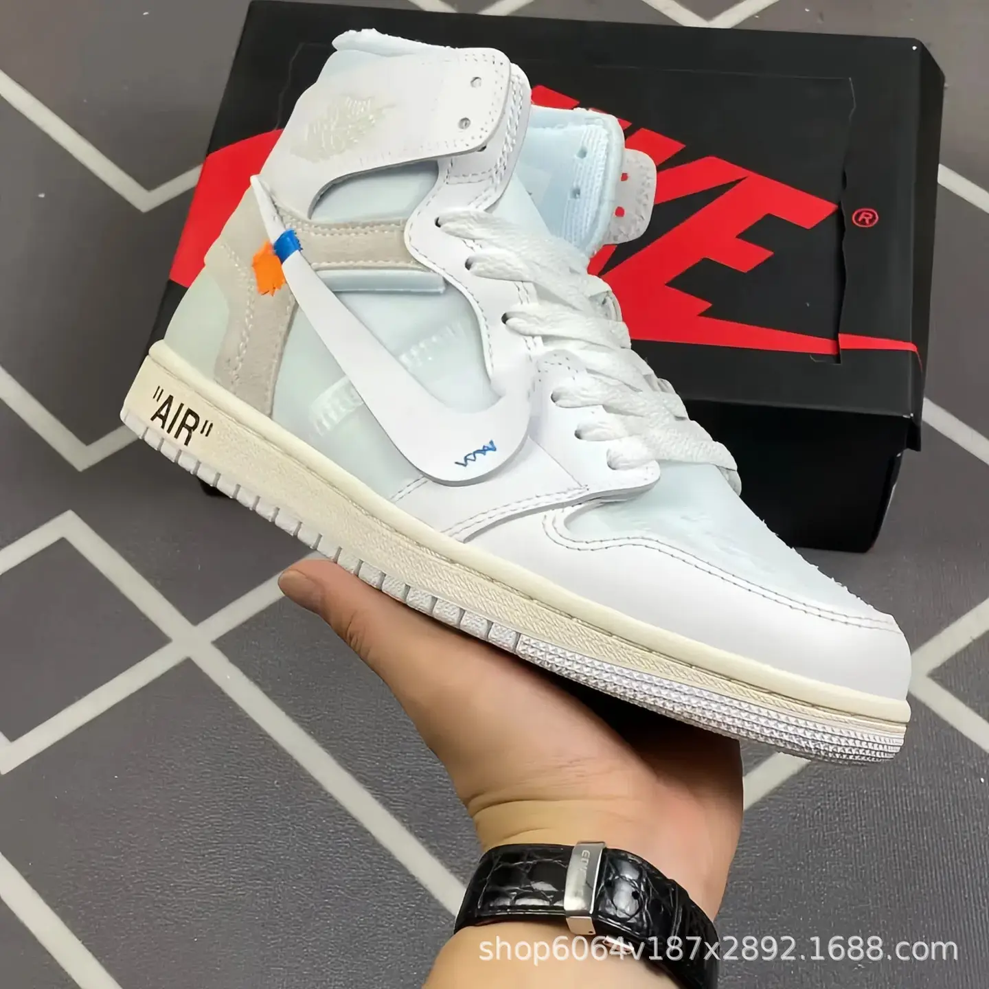 Putian Shoes Aj1 Barb High-Top Basketball Shoes Pure Original High Version Sneakers Men's Shoes Women's Shoes Wear-Resistant Cushioning
