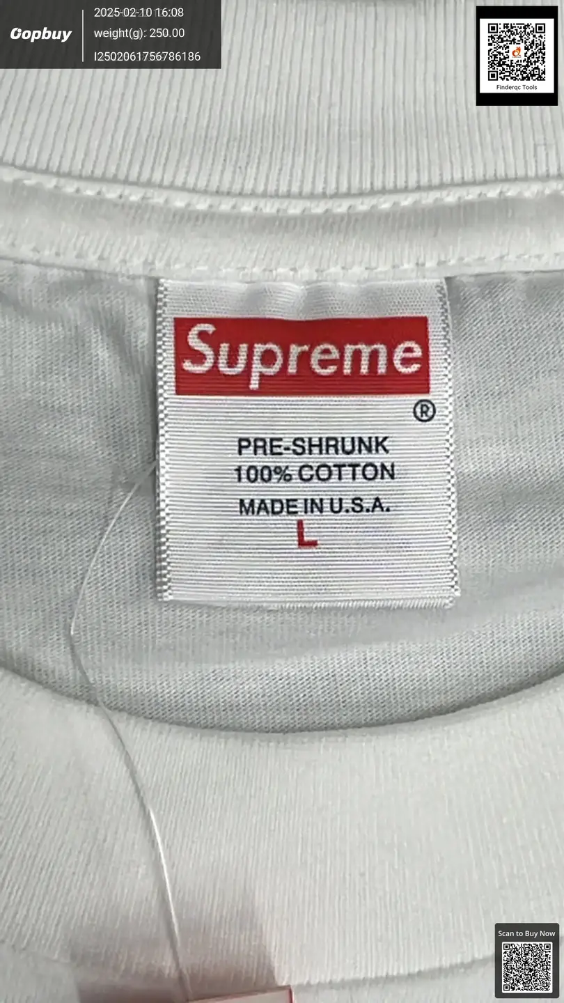 Supreme White Short Sleeve T-Shirt
