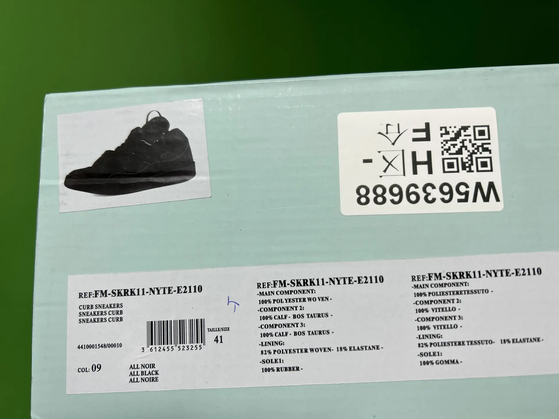 CURB SNEAKERS ALL NOIR