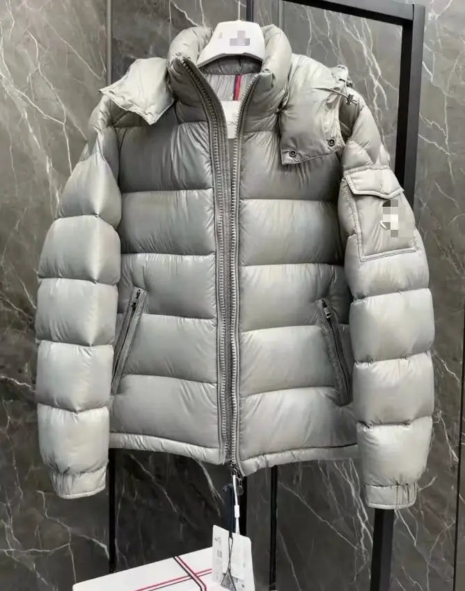 Moncler Maya Puffer Jacket Silver