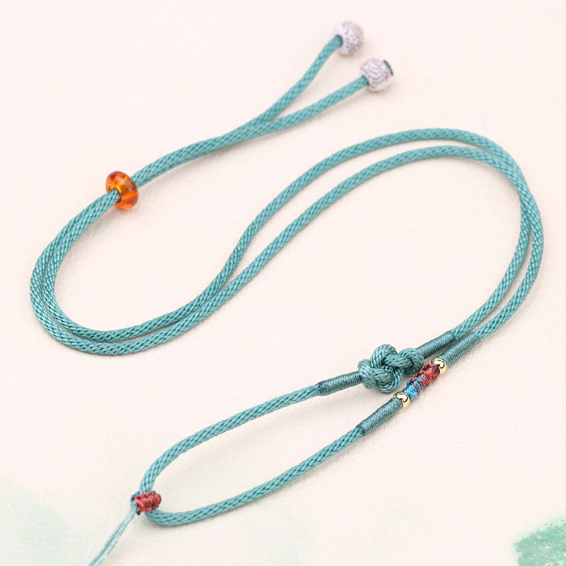 Ruyi knot neck rope wear-resistant national tide Jewelry pendant rope tie Yu Pei Ping An buckle pendant handmade necklace rope wholesale