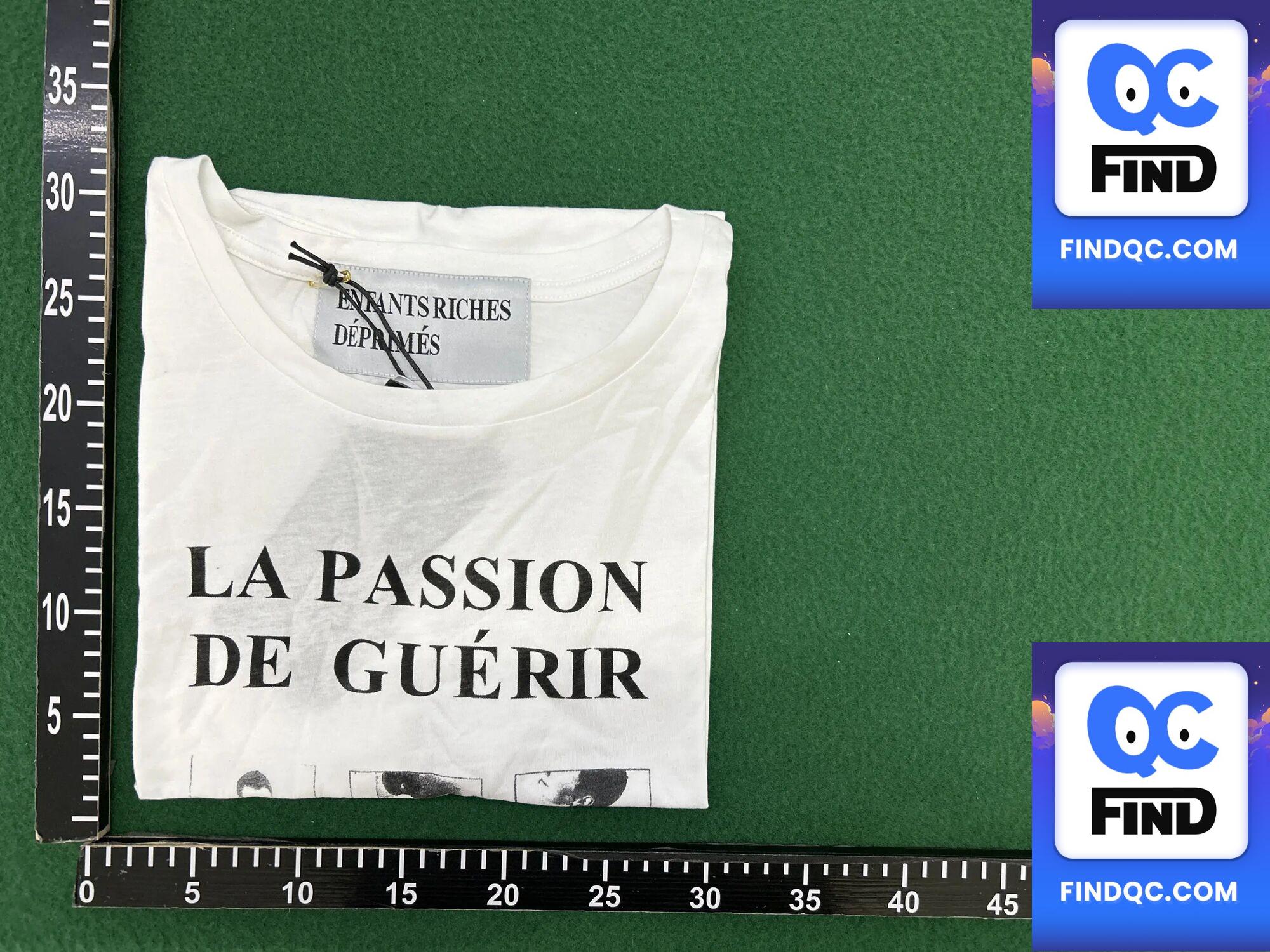 Erd La Passion Melancholic Rich Second-Generation Punk Style Loose Pure Cotton Large Neckline Short-Sleeved T-Shirt — zdjęcie QC 2