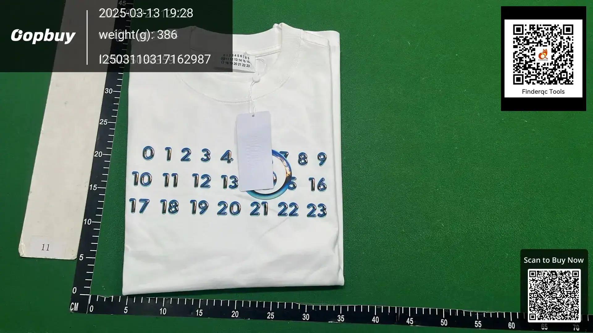 Maison Margiela Magila MM6 outdoor blue crystal digital printing men's and women's cotton short-sleeved T-shirt