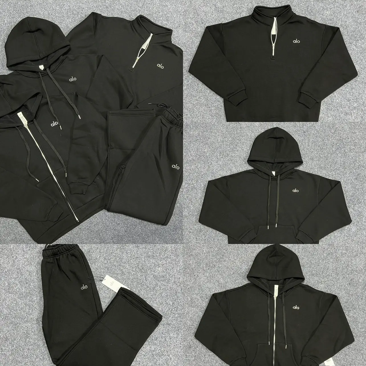 Al* Black Series Sweatshirt & Sweatpants Set