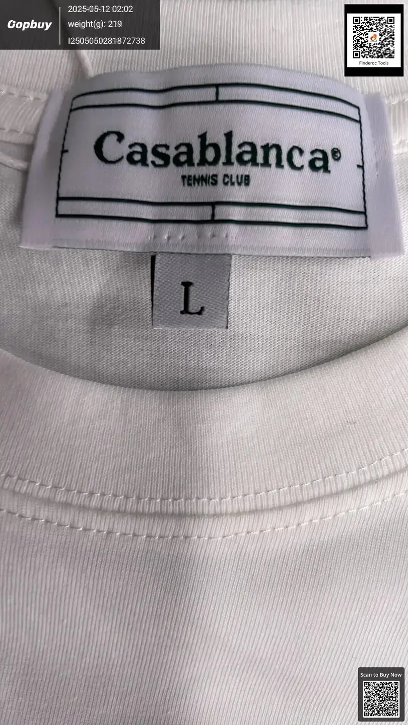Cross-border Trade Casablanca Short-sleeved Dreamland Door Letter Logo Printed Distinctive Round Neck Short-sleeved T-shirt
