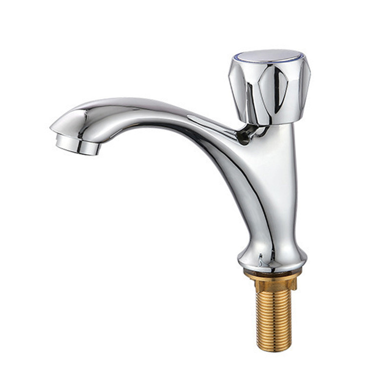 Copper single cold basin faucet household bathroom cabinet washbasin ceramic basin single cold faucet factory wholesale