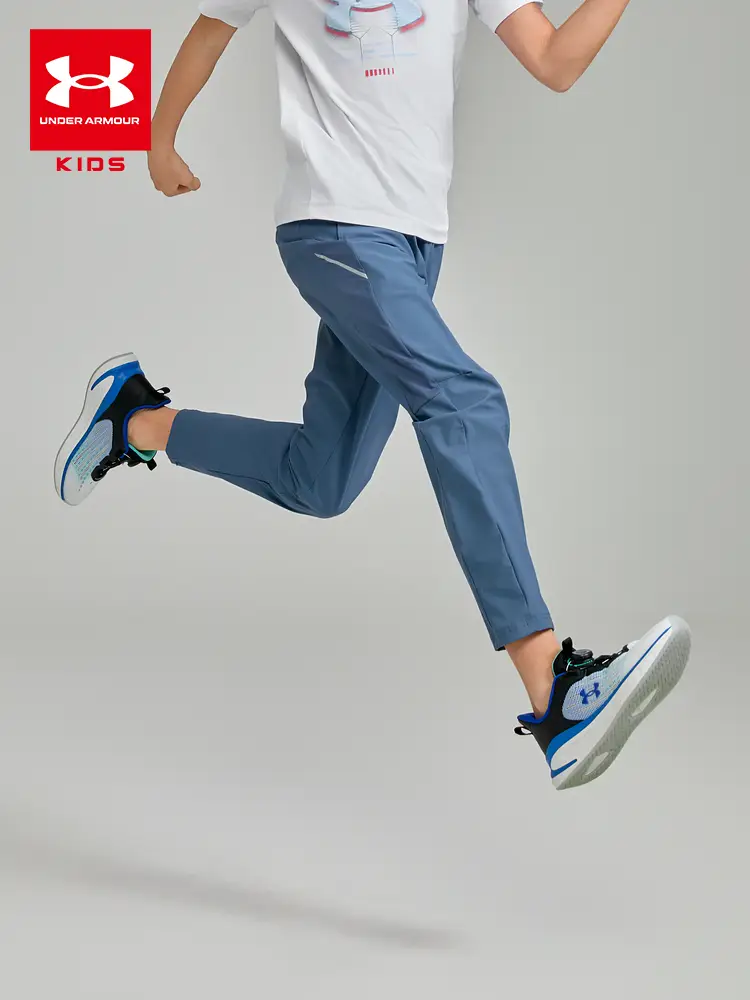 [Same Style with Mall] Under Armour Children's Clothing Kids Running Casual Pants Boys and Girls Outdoor Sports Thin Section Pants