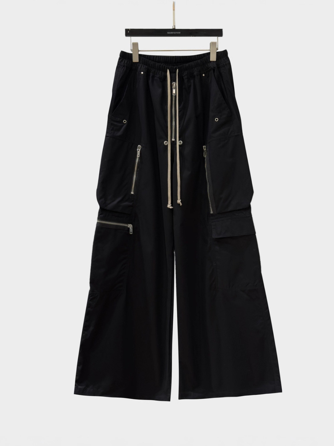 Subhuman Men's Style | Dark Style American High Street Long Pants with Zipper Pockets, Loose Straight-Leg Men's Floor-Length Pants