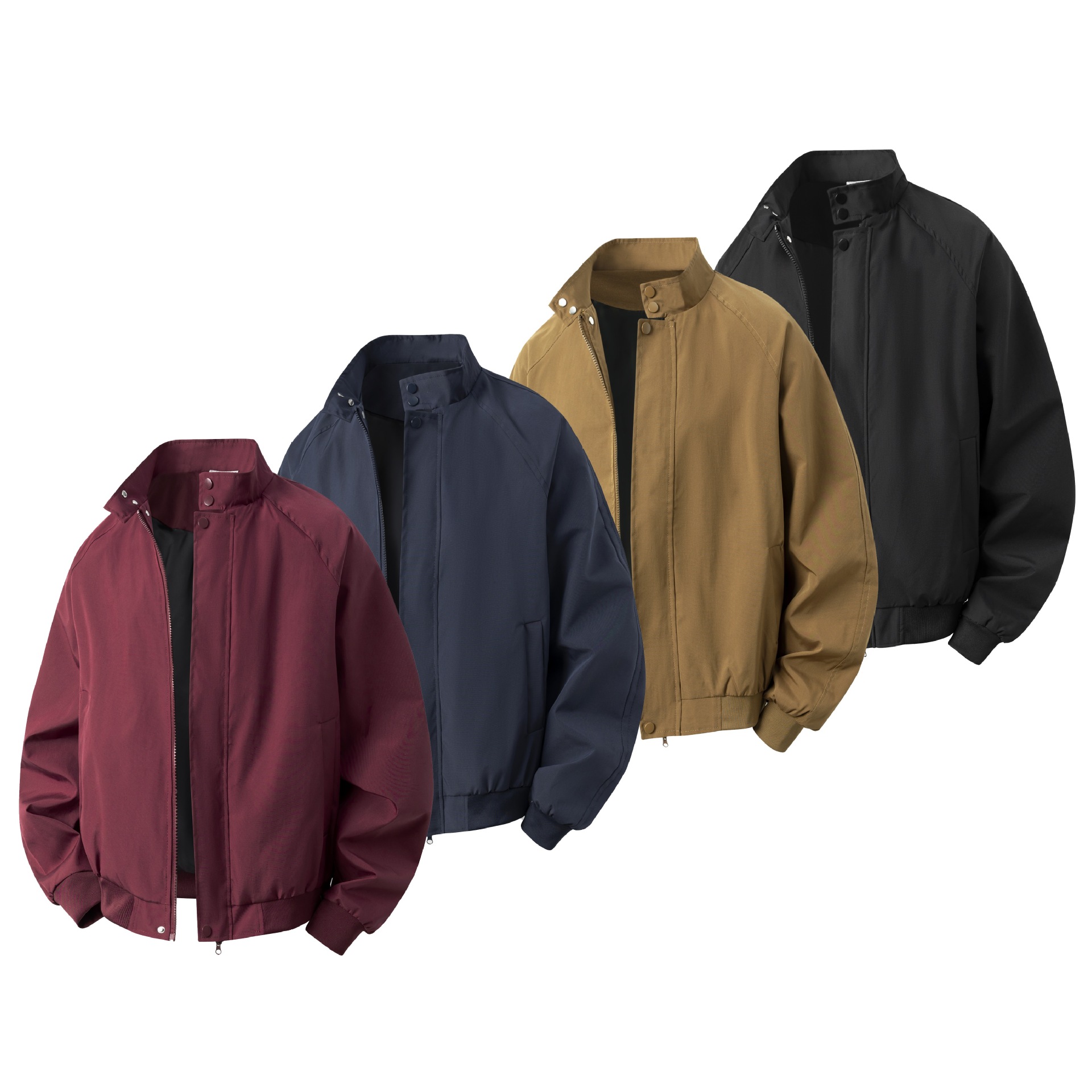 2026 Spring New Men's Jacket Tiktok Popular Quality Stand Collar American Style Flight Baseball Jacket 6168-P35