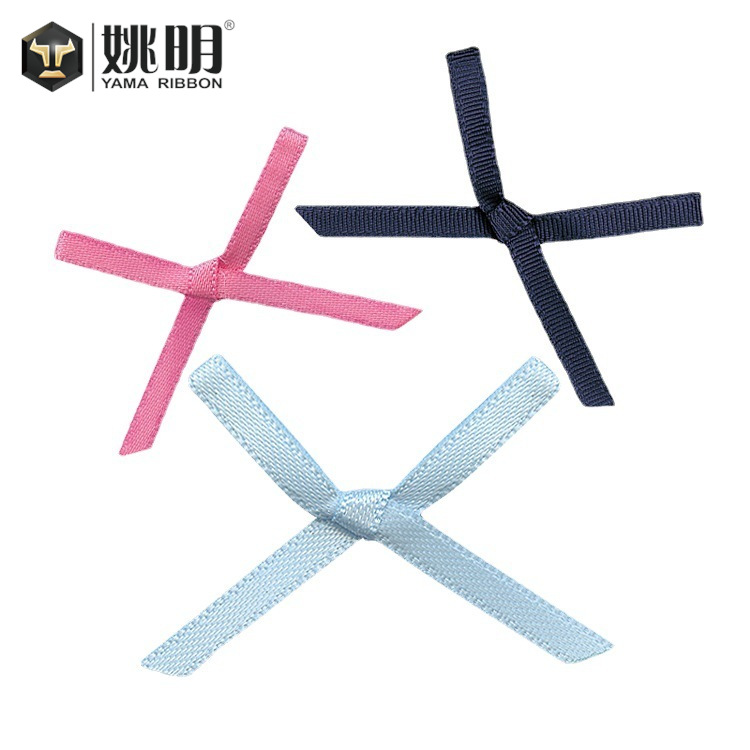 Yao Ming Ribbon Bow Jewelry Handmade diy Headwear Children's Wear Wedding Box Decorations One Point 5 Inch 1 Hand Knot