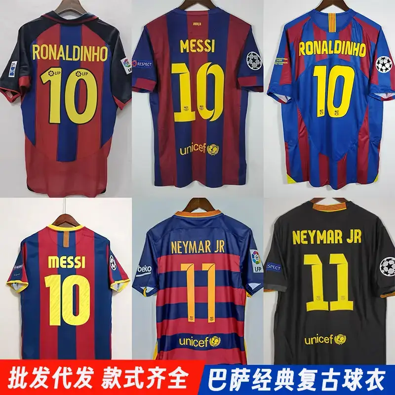 Barcelona's Classic Nostalgic Retro Jersey for Each Season