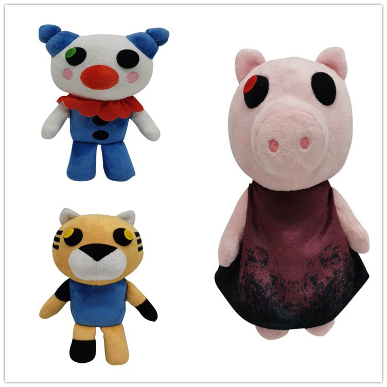 Cross-Border New Roblox Piggy Adventure Plush Toy Pink Pig Doll Game Cartoon Doll Doll