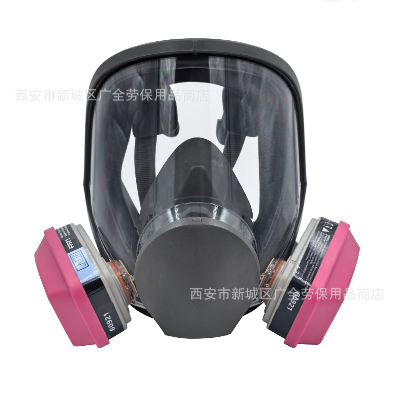 6800 Gas Mask Large Field of View Comprehensive 60921 Mining Chemical Steam Dust Spray Paint Agricultural Filter Box