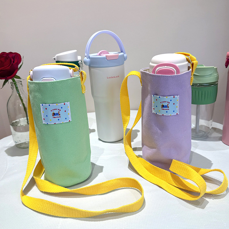 Canvas Tote Bag, New Colorful Water Bottle Bag, Small Work Bag, Shoulder Wristlet Bag, Single Handle Bucket Bag