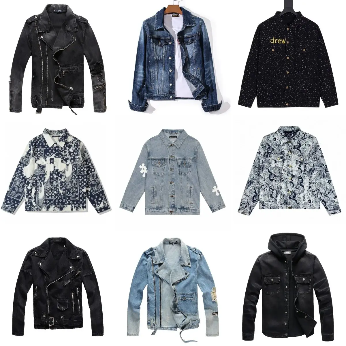 Fashion trendy denim jacket -SQ002