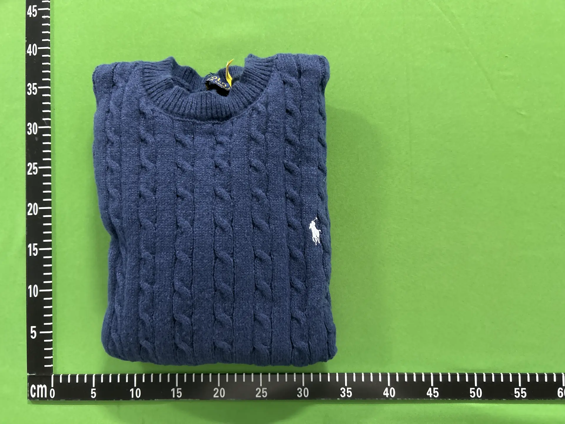 Polo Ralph Lauren Cable Knit Pullover Sweater Navy