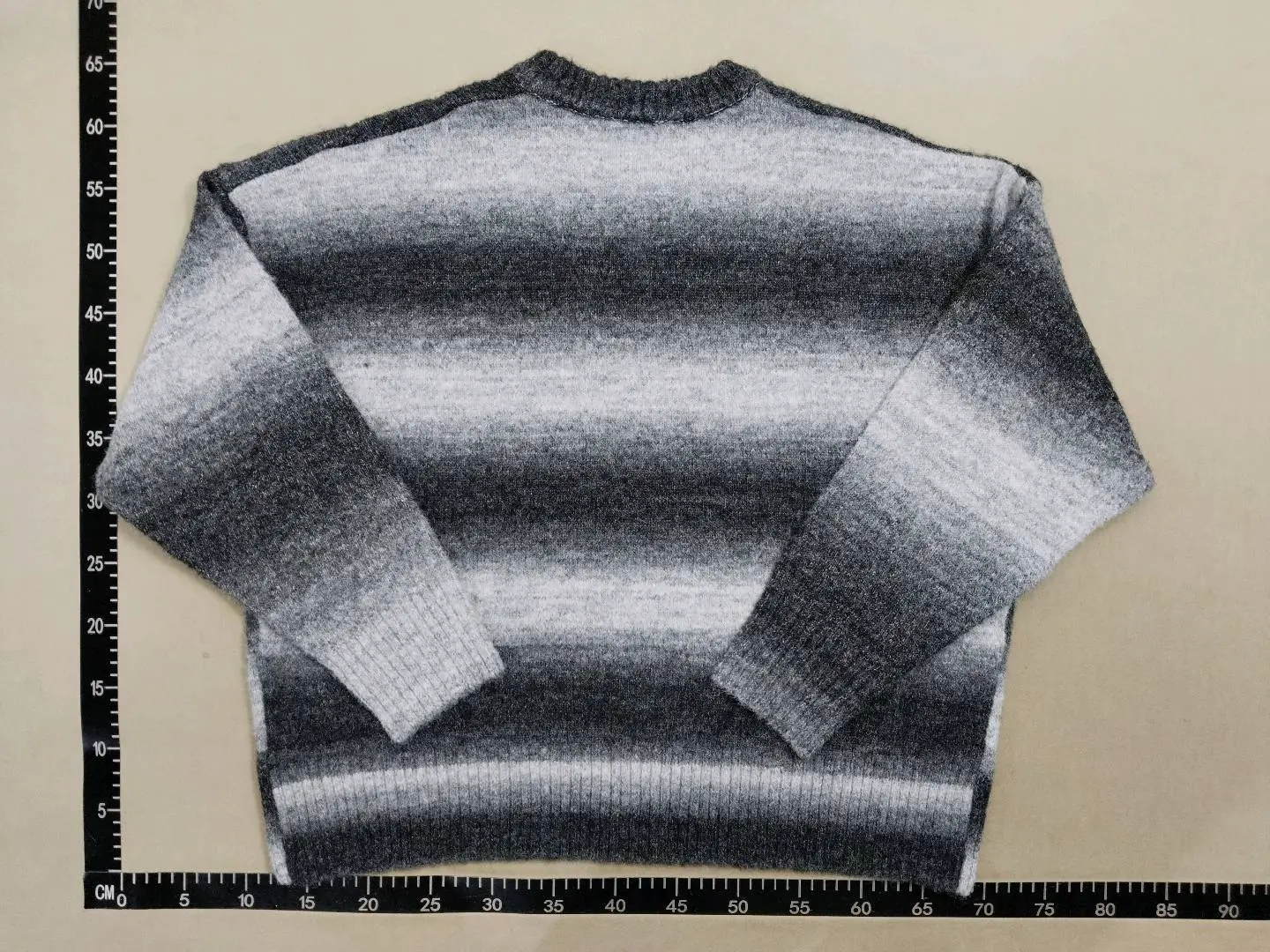 Ombre Stripe Crewneck Sweater