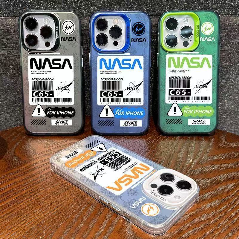 New Nasa Suitable for Apple 17Promax Mobile Phone Case Personalized Vitality Case Iphone16/15/14 European and American 13