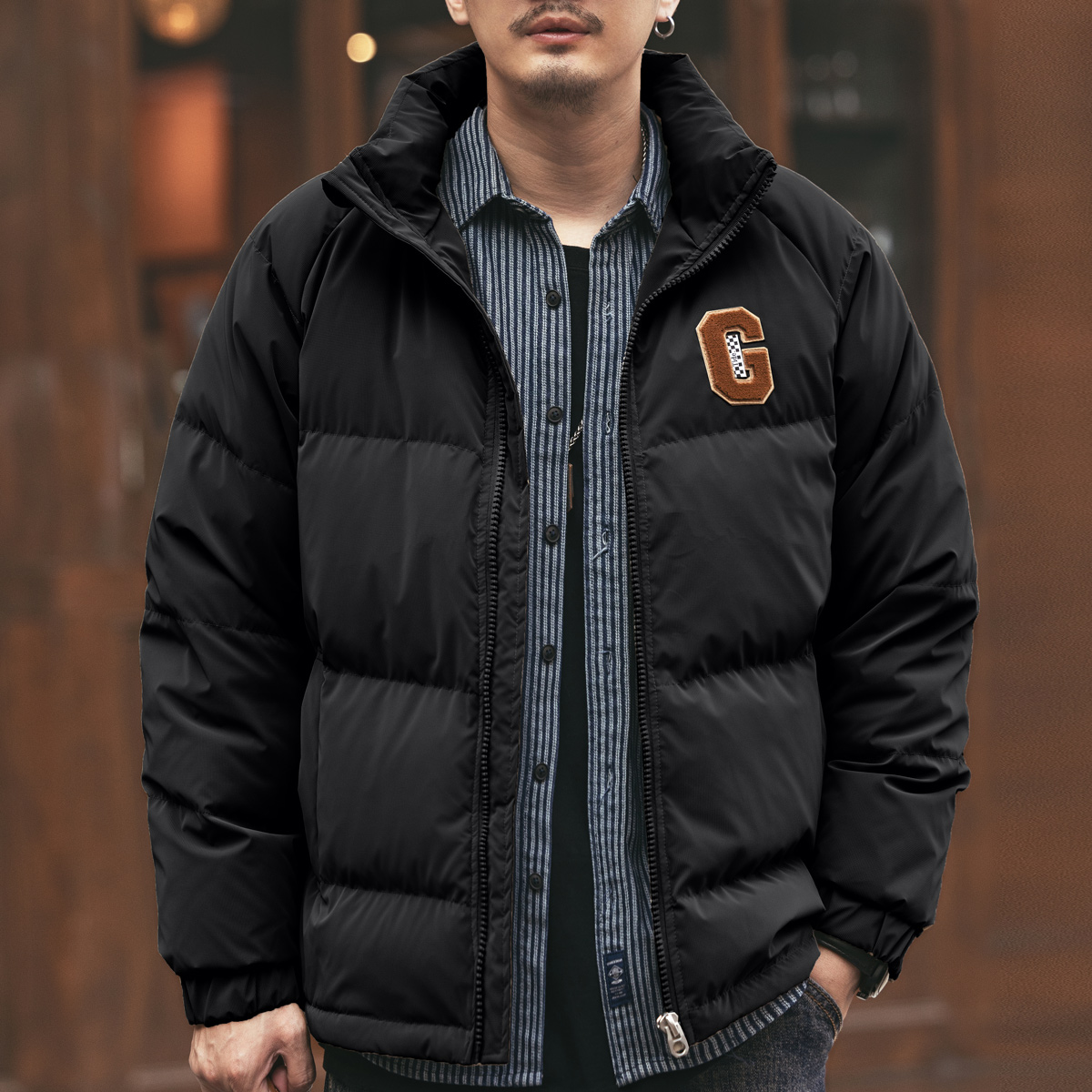 Gelan Deer New GB White Duck Down Black Down Jacket Men's Winter Trendy Brand Loose Thickened Bread Clothes Men's Jacket