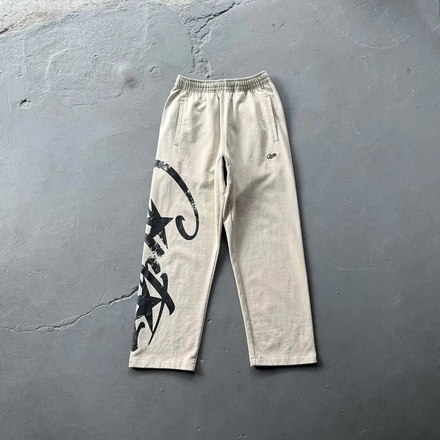 Corteiz American Hip-Hop Street Dance Letter Print Knitted Sweatpants Men's Hooded Sweatshirt Sports Suit