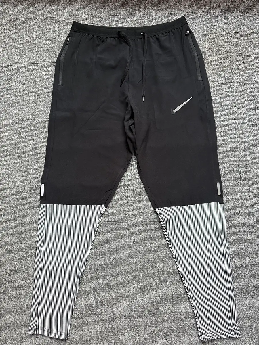 Cross-Border Sports Student Track and Field Sports Quick-Drying Men's and Women's Training Running Sports Breathable Threaded Zipper Sports Pants Trousers