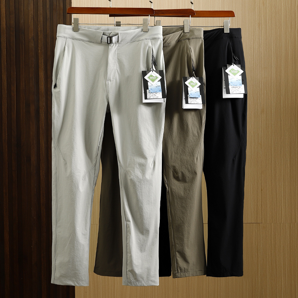 N Same Style Outdoor Functional Lightweight Water-Resistant Solid Color Quick-Dry Sports Casual Pants for Men