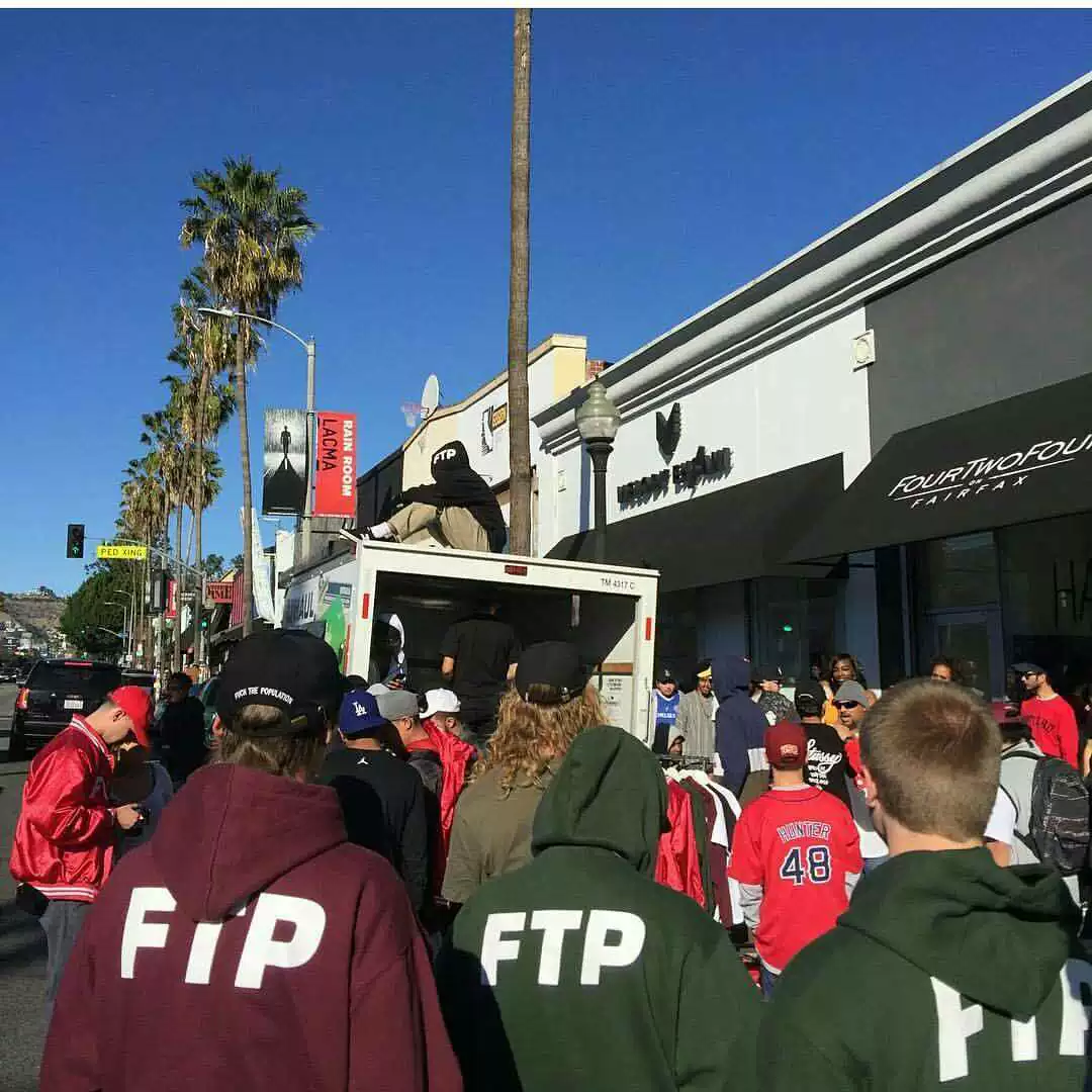 Spot FTP hoodie logo standard trademark coil cotton