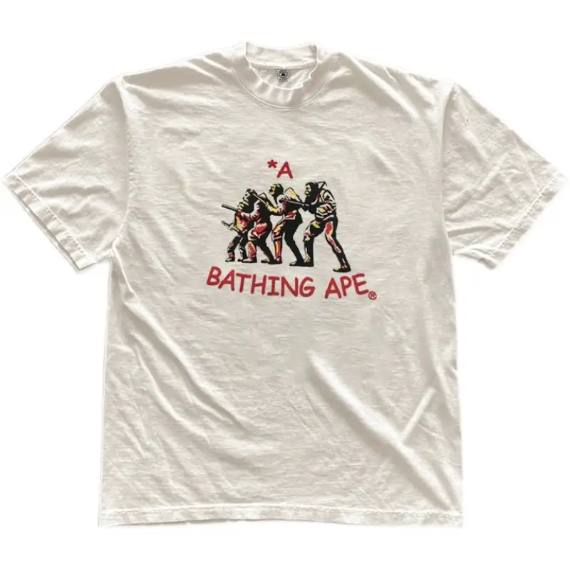 Bathing Ape White Graphic T-Shirt