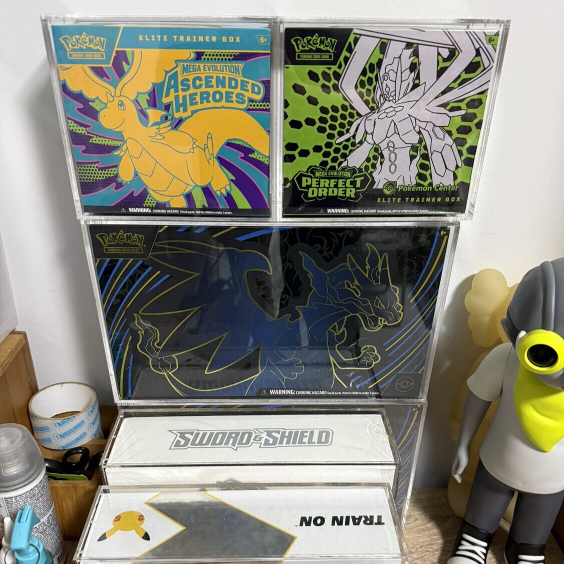 Pokémon Is Suitable for the Us Version of Etb, Transparent Acrylic Magnetic Protective Case, Display Box, Storage Box Foto QC de TAOBAO na Qualit.ly