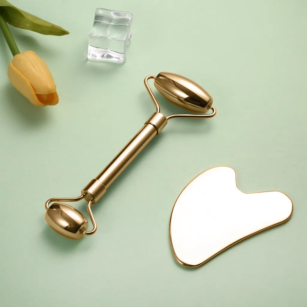 Brass Massage Stick for Facial Massage, Special for the Face and Eyes, Acupressure Stick for Women, Suitable for the Whole Body