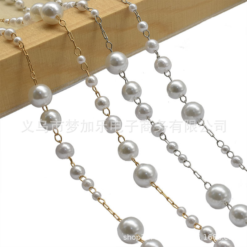 DIY imitation pearl chain 3-8mm starry pearl chain lolita necklace bracelet hanfu clothing accessories