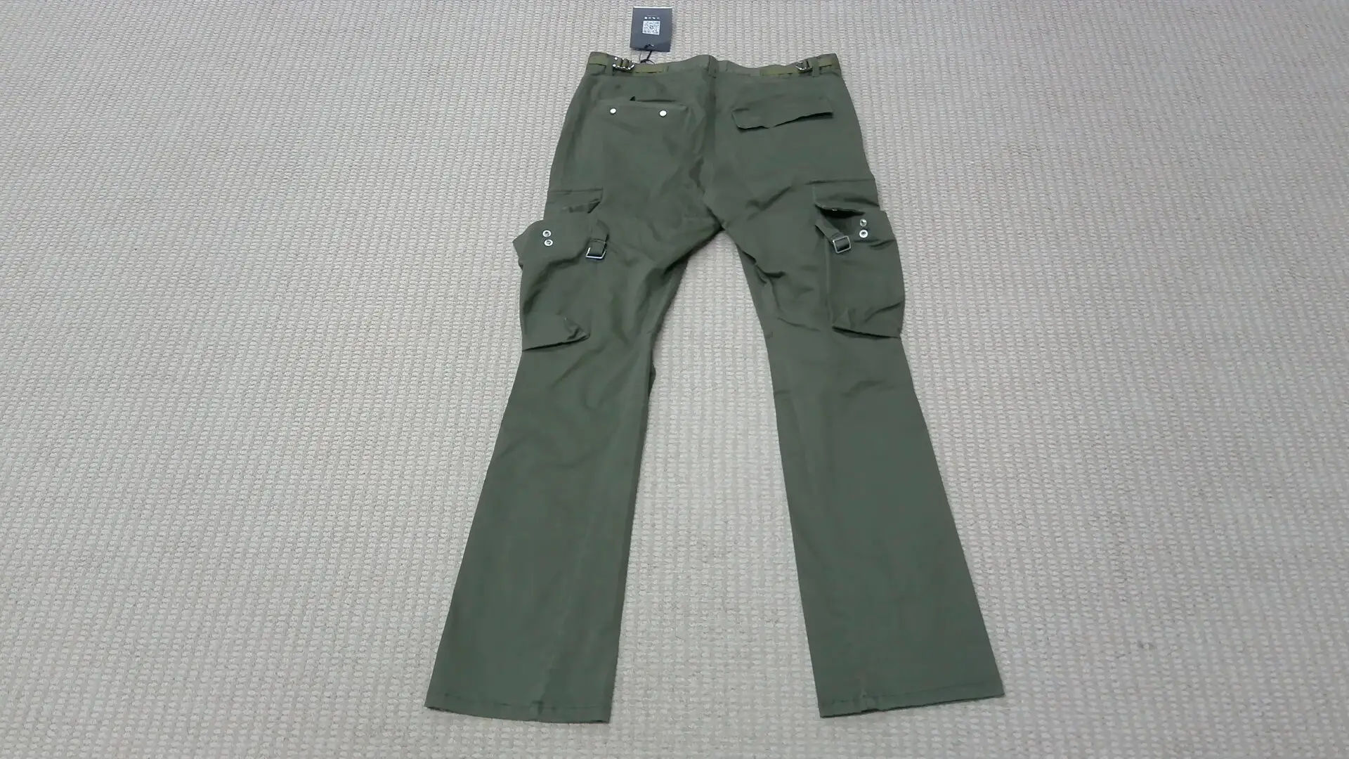 Vujade Redux Cargo2.0 Micro-Flared Strap Cargo Pants Olive
