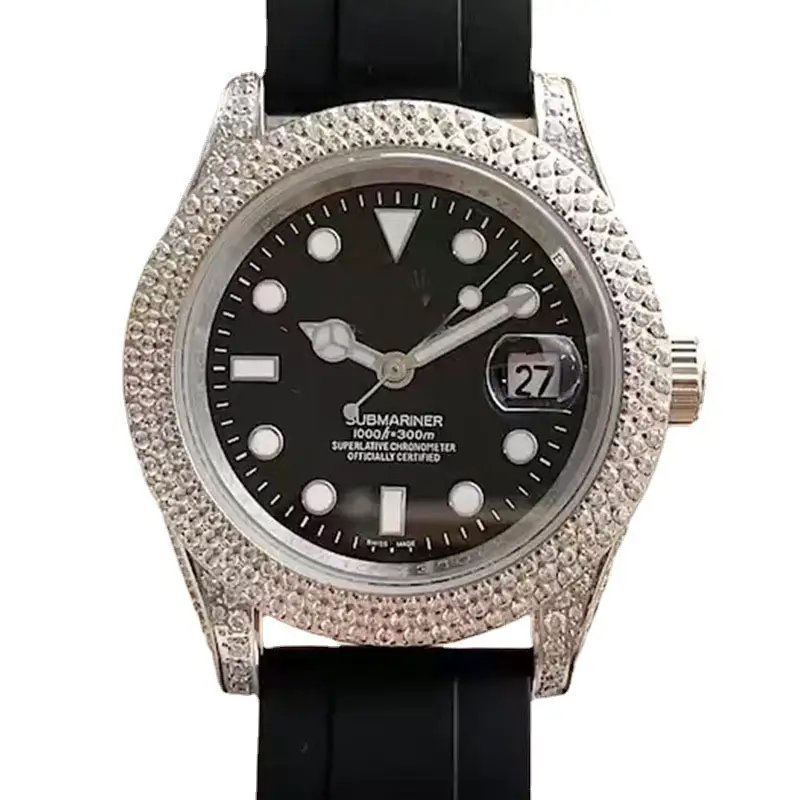 Laojia Diamond-encrusted Silicone Strap Student Trendyy Simple Silicone Belt Quartz Wrist Watch Cross-border Source Manufacturer Wholesale