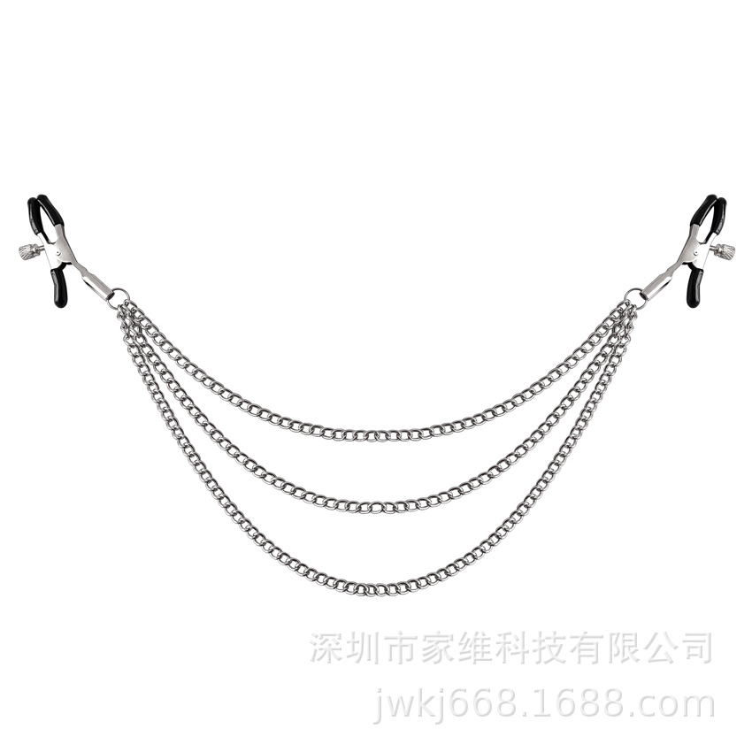 Foreign trade adult SM supplies double-headed three-chain female stimulation Mimi masturbation flirting alternative sex toys wholesale
