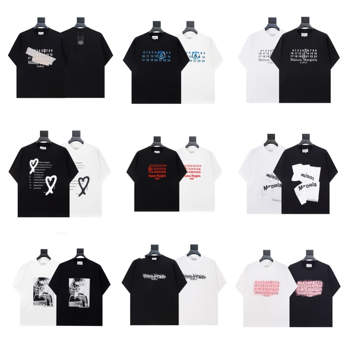 Cross-Border Exclusive Supply of High-Quality Pure Cotton Double Yarn Men's Short-Sleeved T-Shirts in Stock