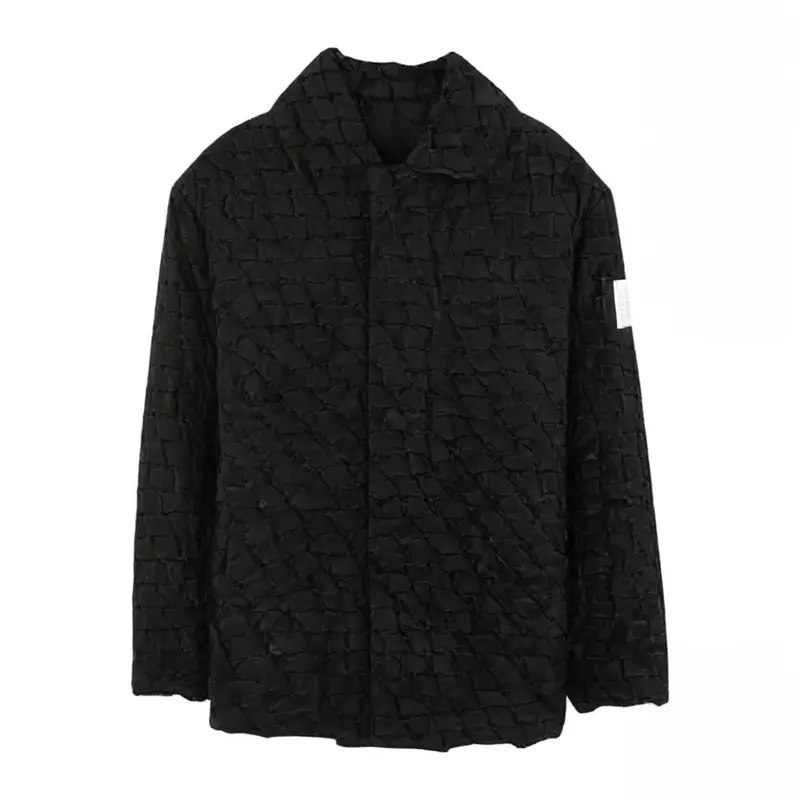 Cotton-Padded Bread Woven American Down-Padded Jacket for Boys Autumn and Winter Fancy thickened Loose Heattech Cotton-Padded Jacket Outwear